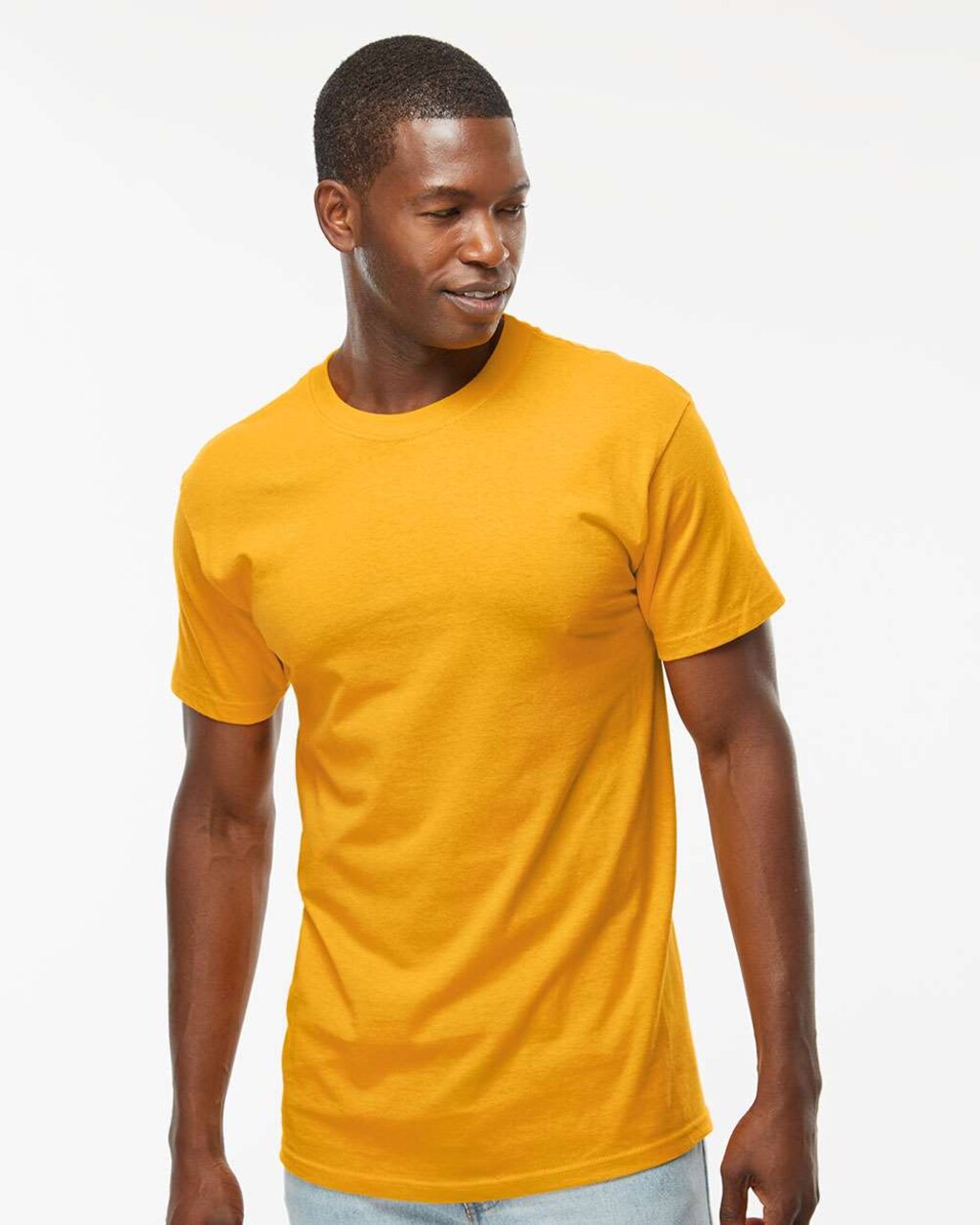12 Pack : M&O Men’s Gold Soft Touch Classic Fit Durable Everyday Premium Jersey Crewneck Tee